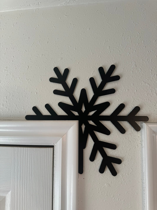 Winter Christmas Snowflake Door Corner Decoration