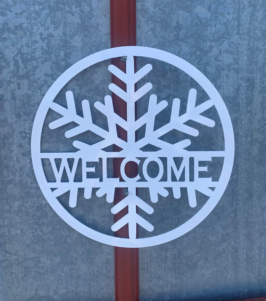 Winter Welcome Snowflake Decoration